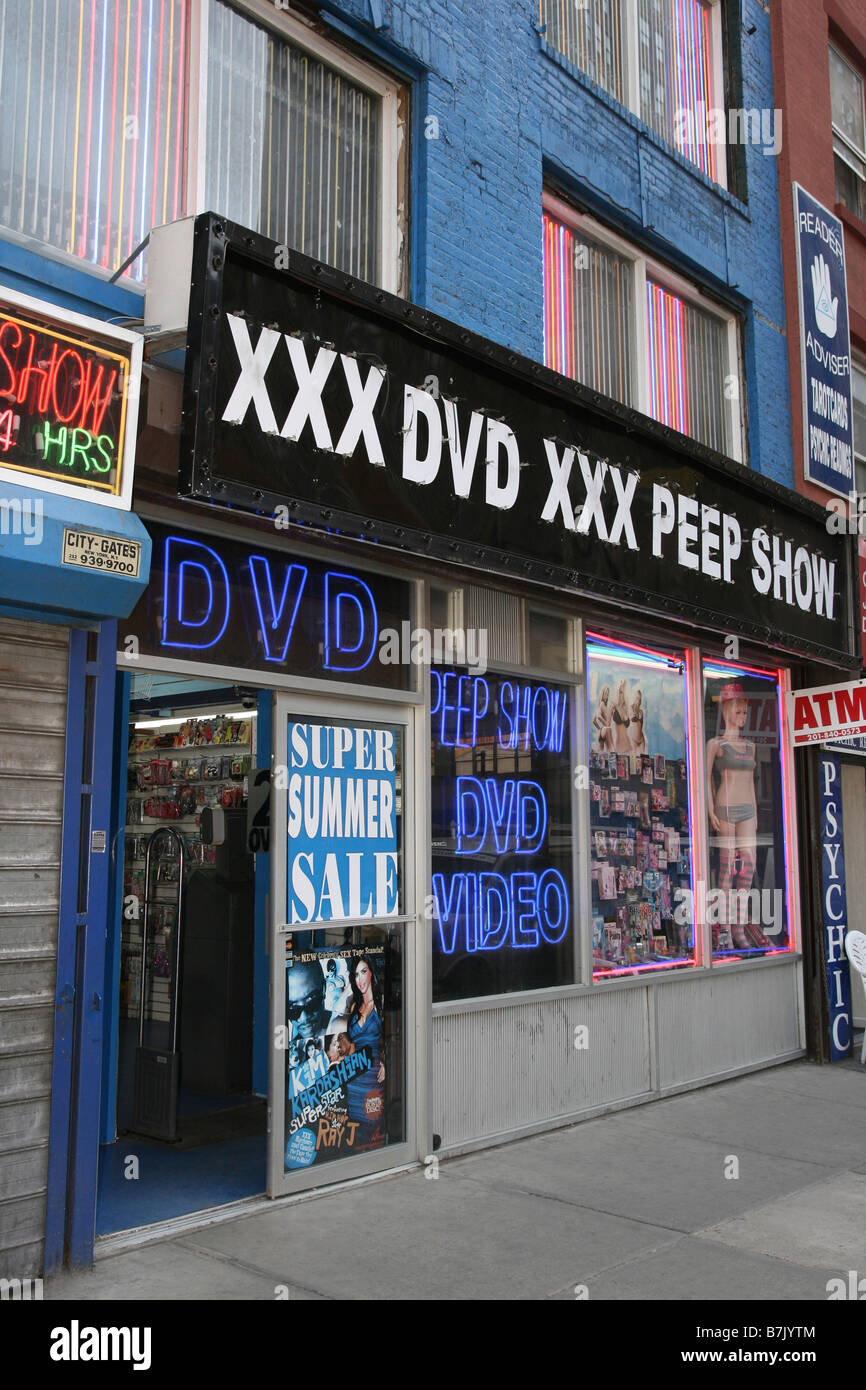 Triple X Rated Erotic Sex Shop Selling DVD Video Adult Entertainment