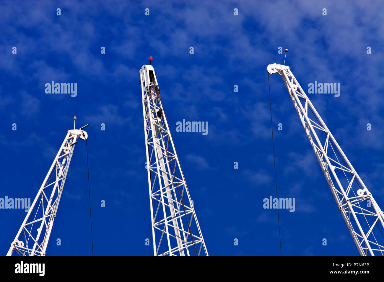 Construction / Tower cranes on a building site in Melbourne Victoria