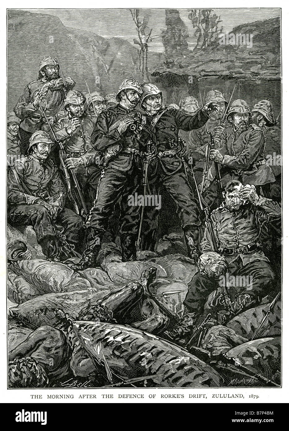 morning after defence rorke's drift zululand 1879 death war battle