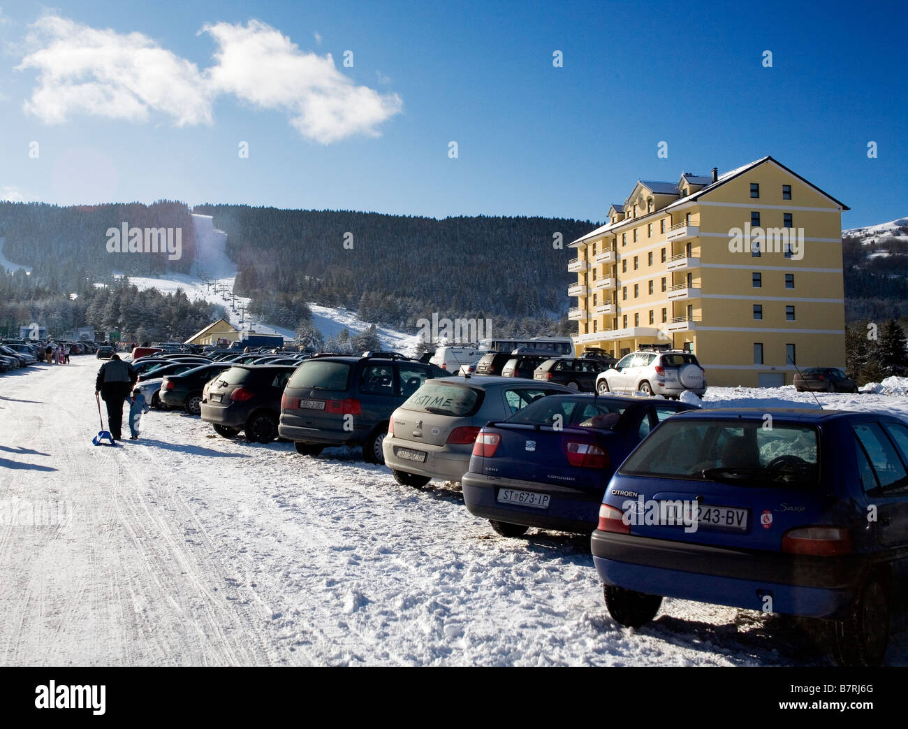 Bosnia and Herzegovina Kupres ski resort Stock Photo, Royalty Free ...