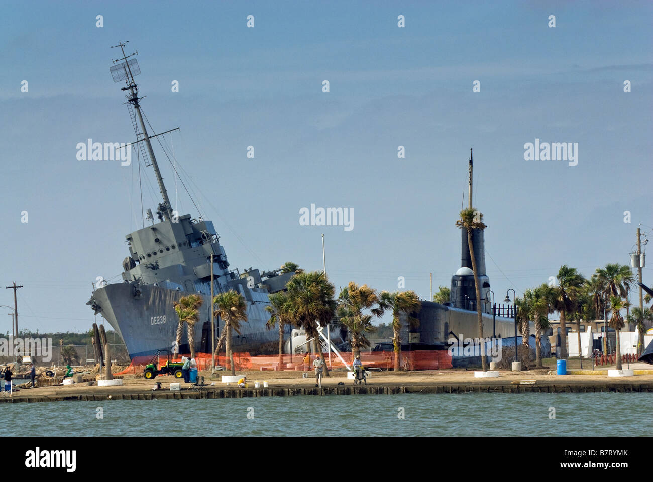 USS Stewart destroyer and USS Cavalla submarine museum display ships