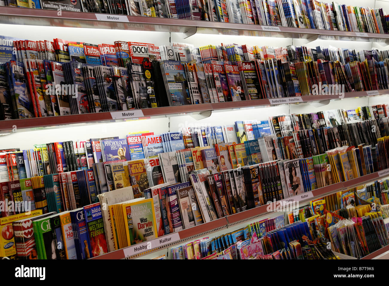 magazines shelf, Germany Stock Photo, Royalty Free Image 22047402 Alamy
