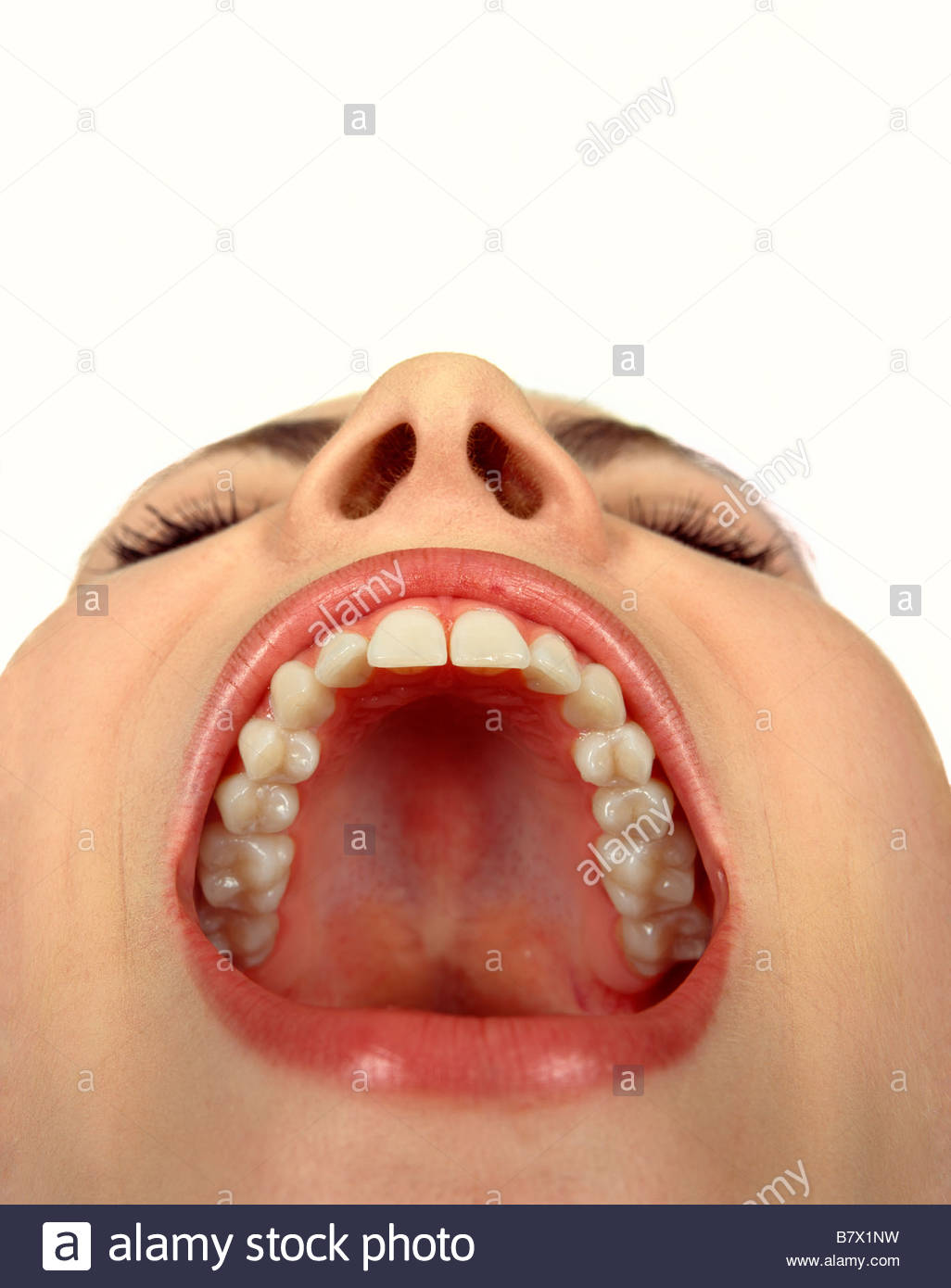 Woman With Mouth Open 76