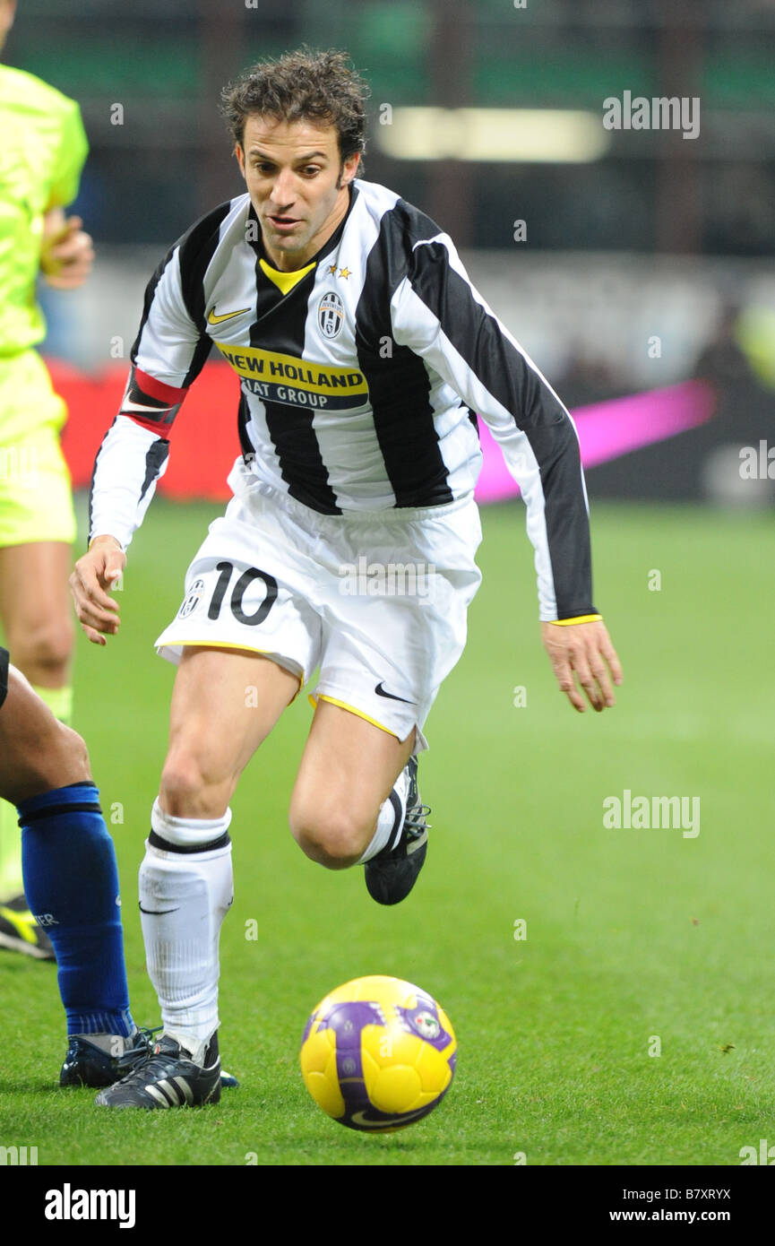 Alessandro Del Piero Juventus NOVEMBER 22 2008 Football Italian Serie Stock Photo, Royalty Free 