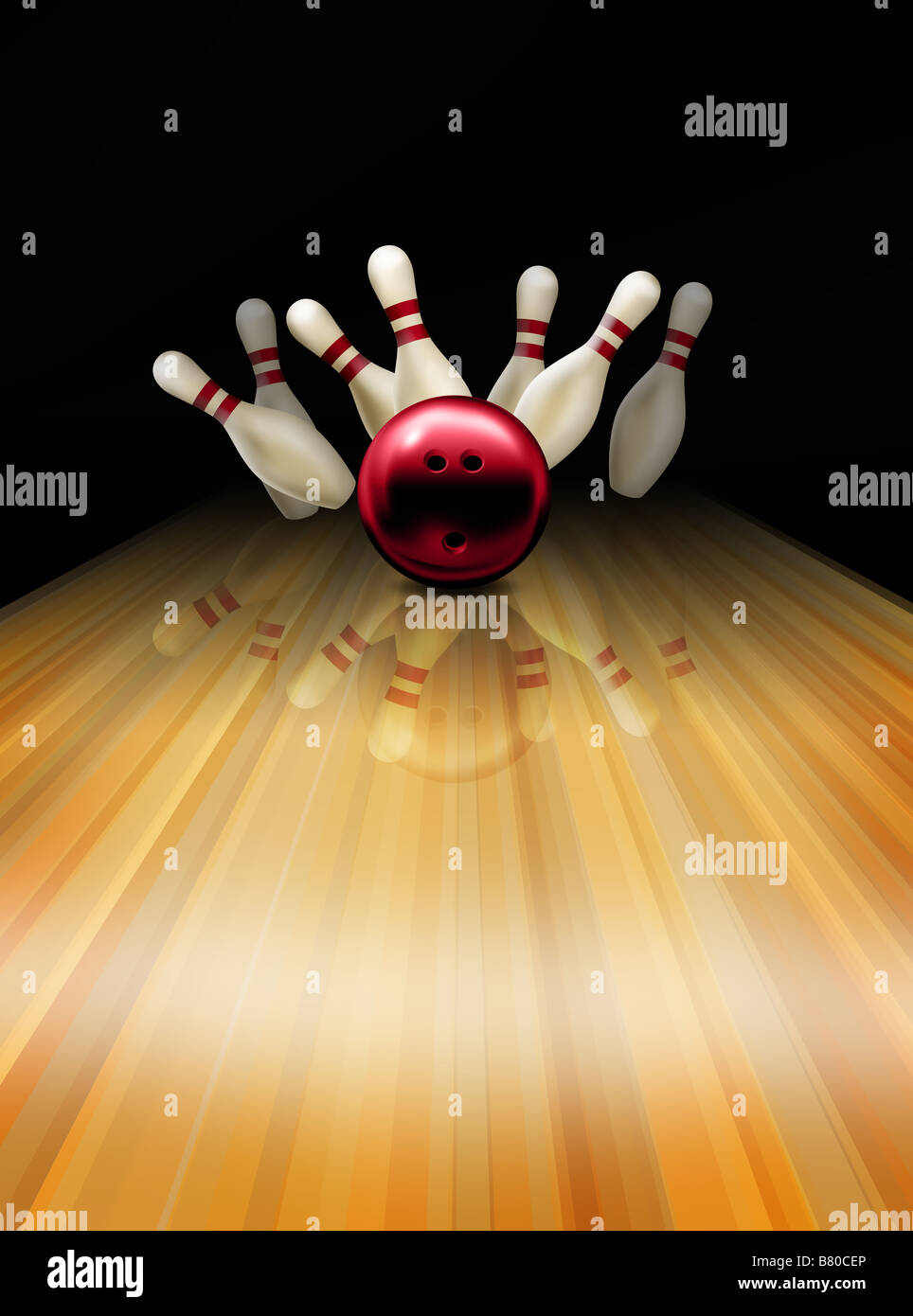 bowling strike Stock Photo, Royalty Free Image: 22137438 - Alamy