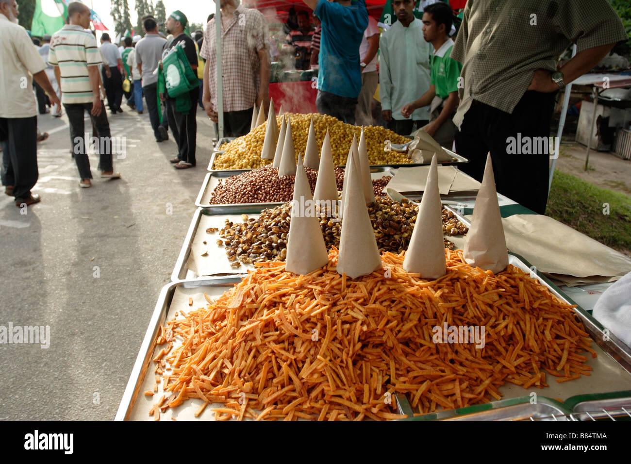 Snacks For Sale At A Roadside Stall In Malaysia Stock Photo, Royalty