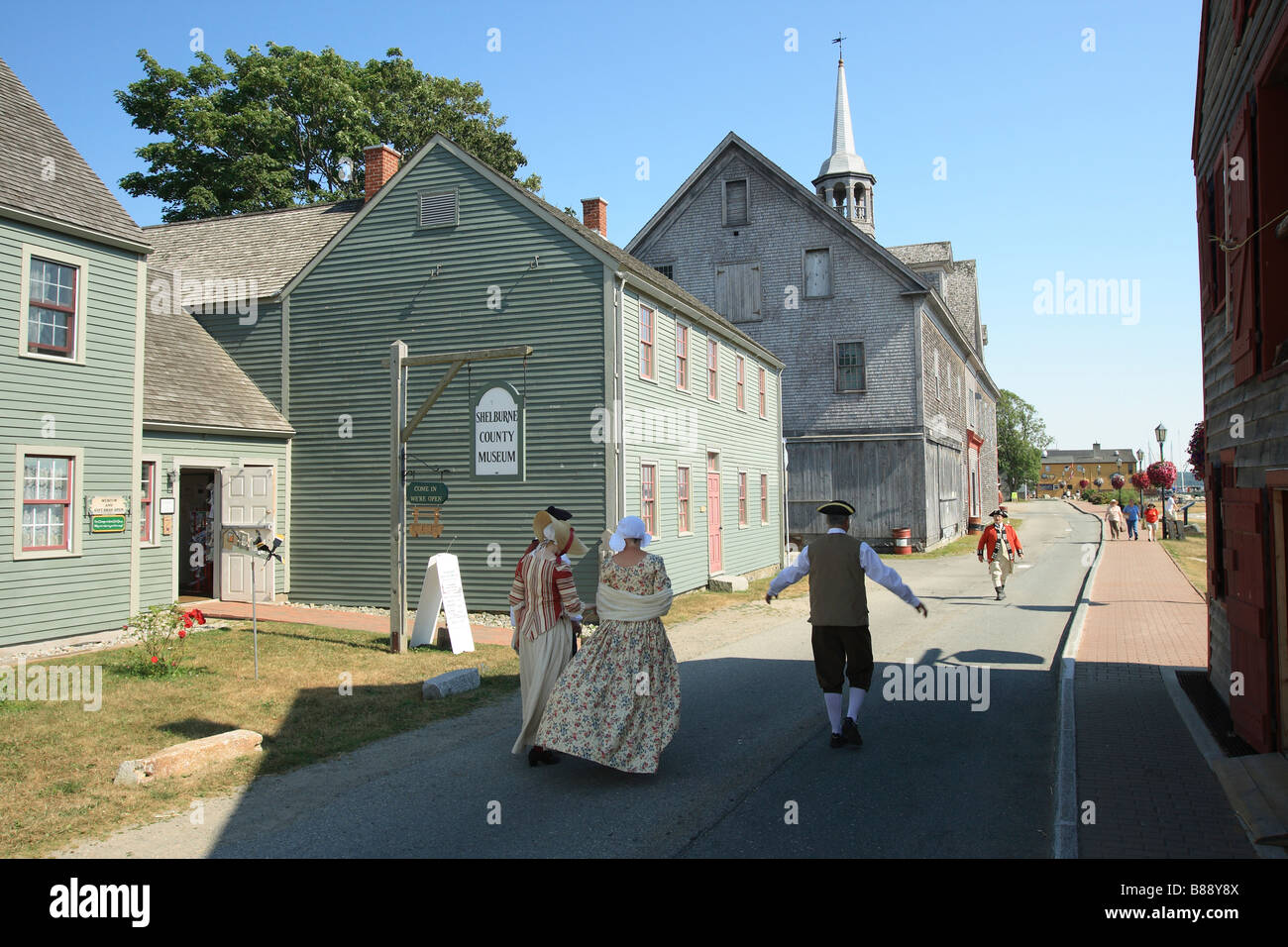 historic Shelburne Nova Scotia Canada Stock Photo, Royalty Free Image