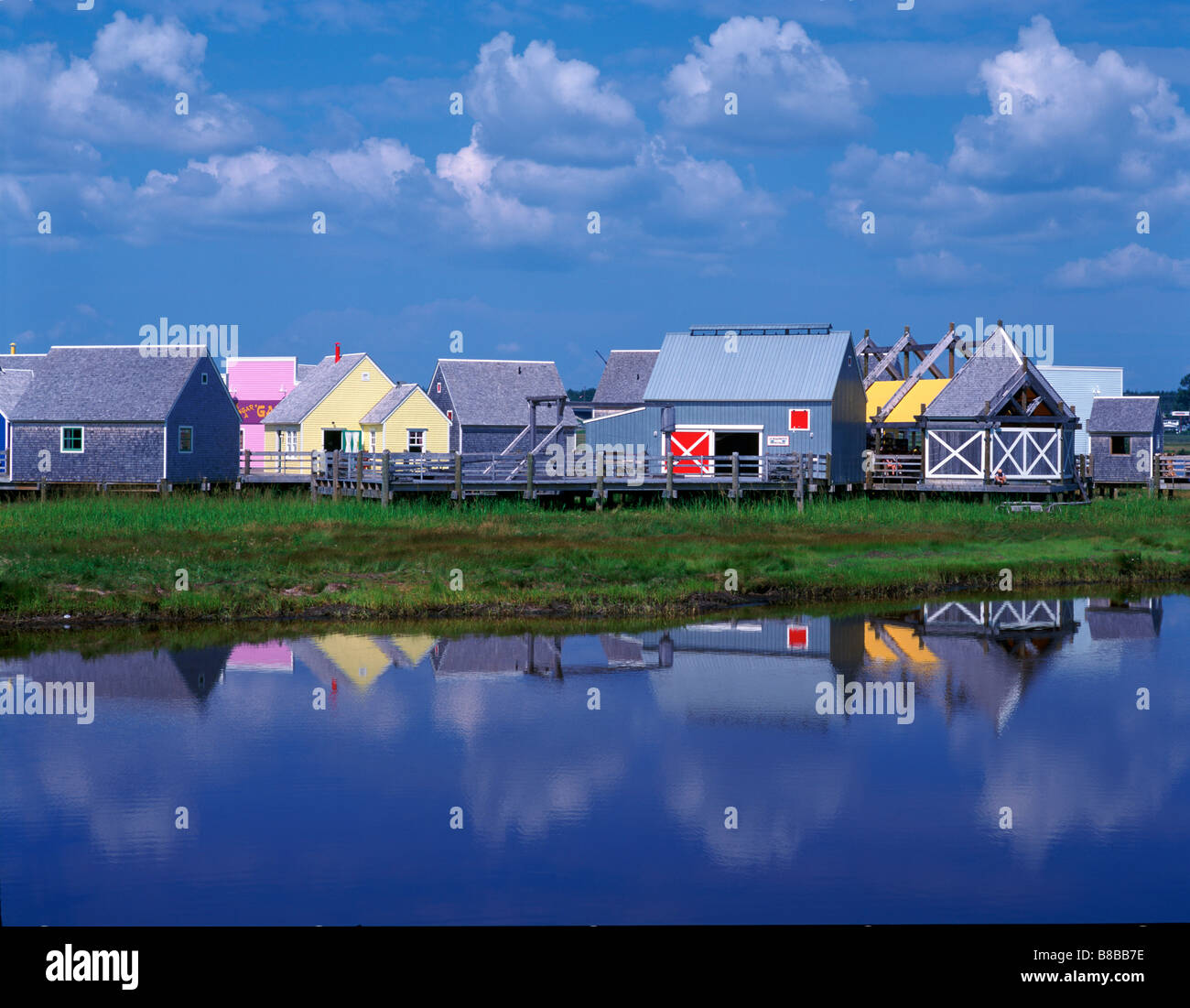 La Pays de la Sagouine, Bouctouche, New Brunswick Stock Photo, Royalty
