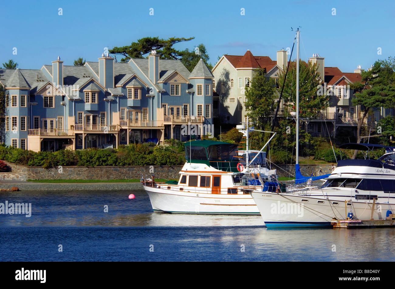 Armdale Yacht Club Housing, Northwest Arm, Halifax, Nova Scotia Stock
