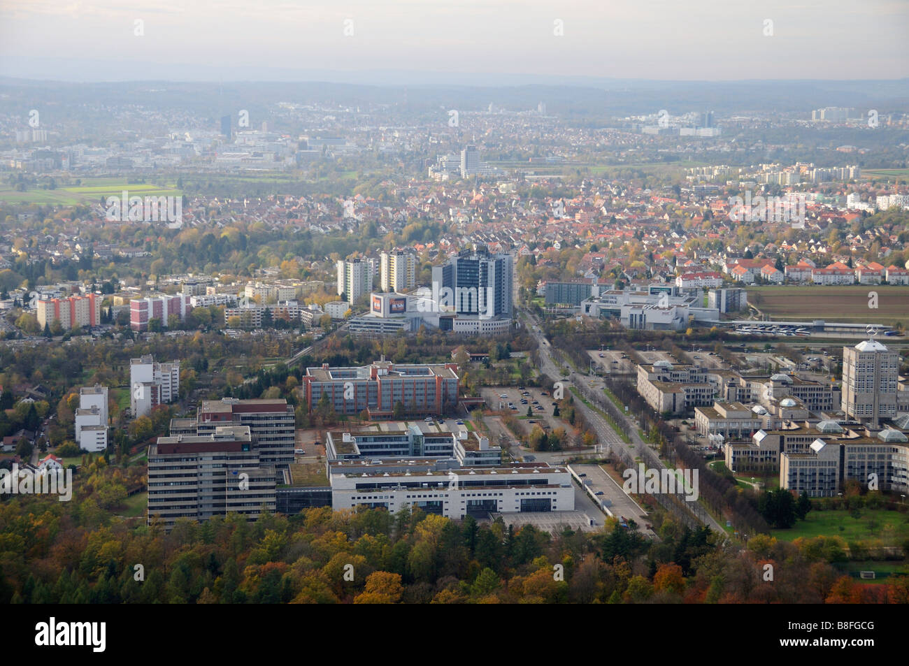 Aerial photo, Stuttgart (Möhringen) with SICenter