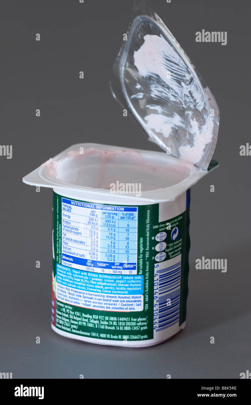 Empty yoghurt pot Stock Photo, Royalty Free Image 22549282 Alamy