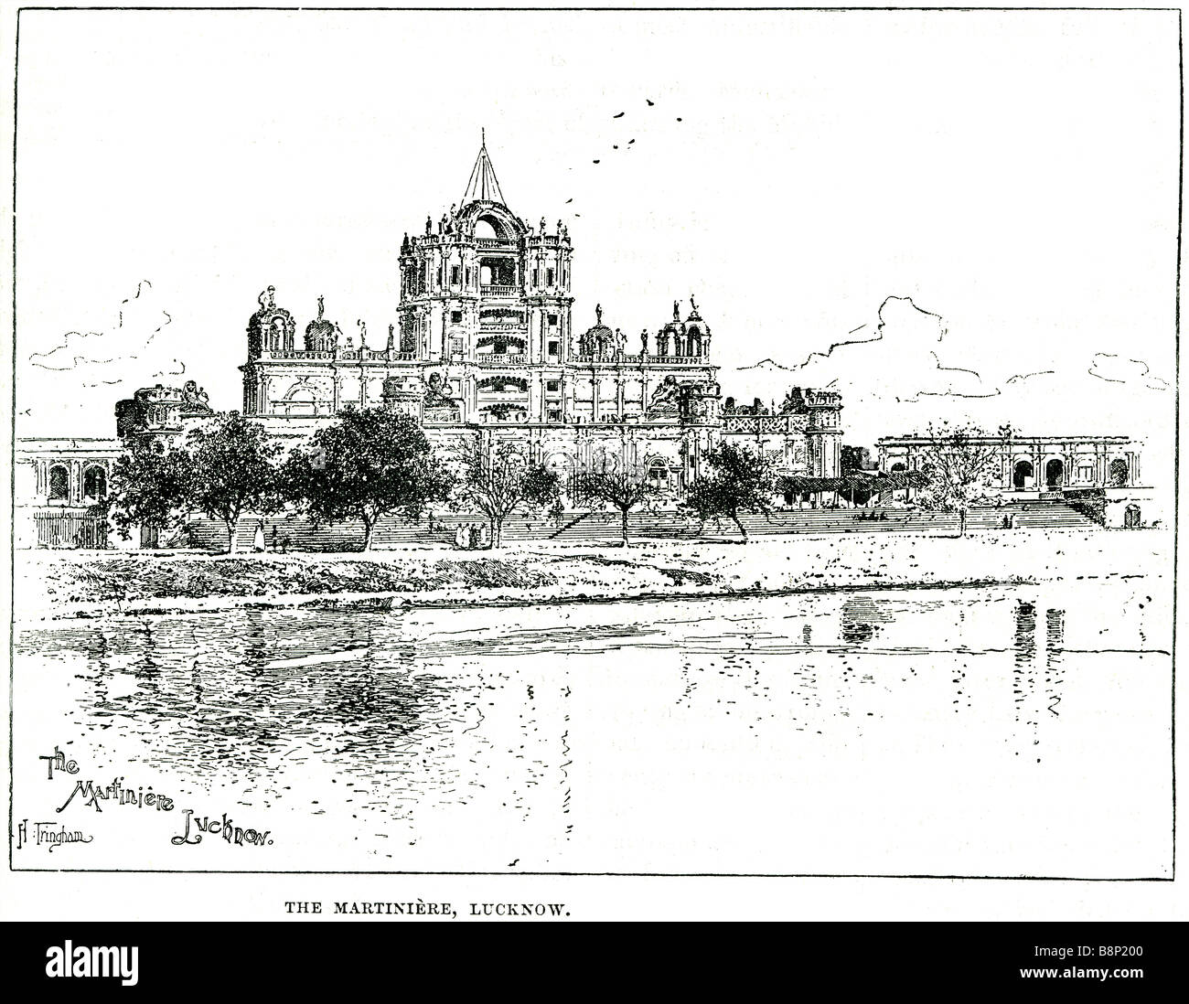 La Martiniere Calcutta Claude Martin Lucknow Stock Photo