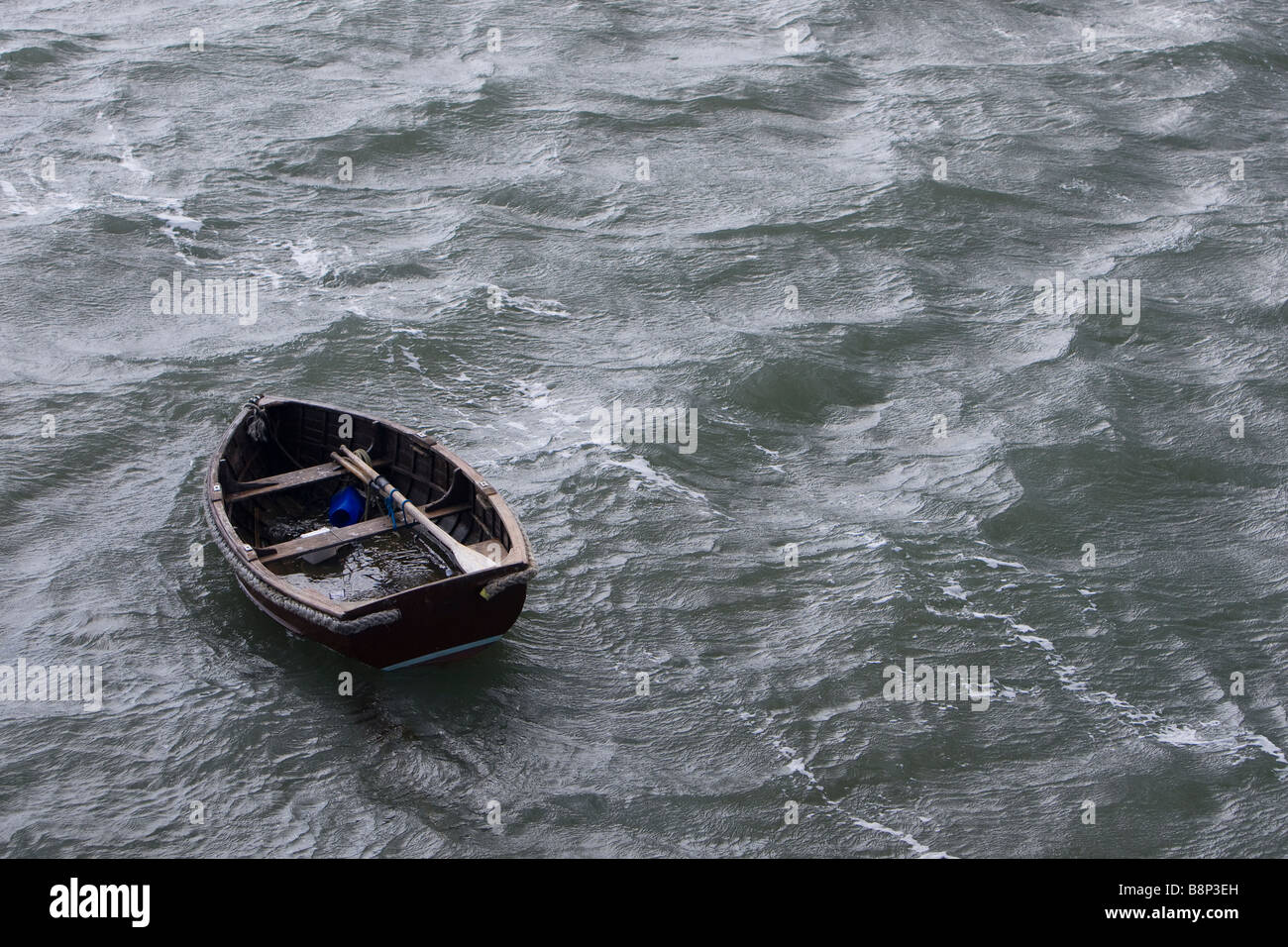 Rowing boat in storm Stock Photo, Royalty Free Image 22613321 Alamy