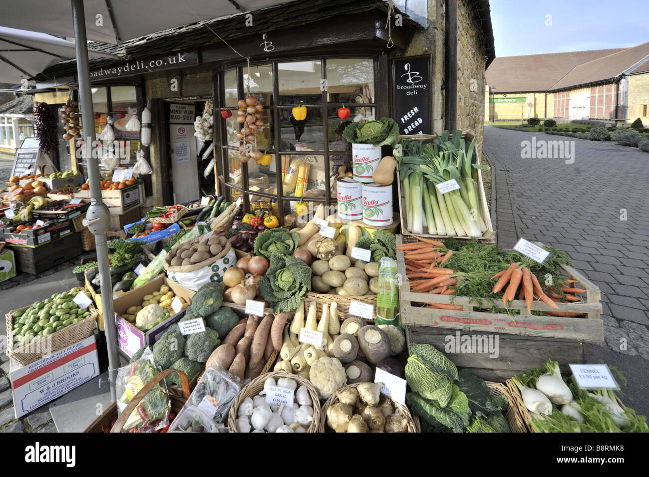 food shop broadway village the cotswolds worcestershire england uk