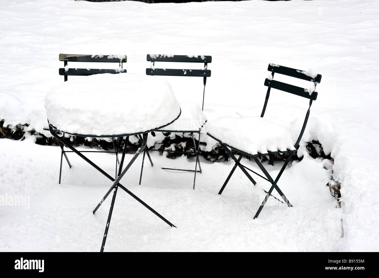 Garden Furniture Nyc garden furniture in the snow new york city winter stock photo Garden Furniture Nyc garden furniture in the snow new york city winter stock photo