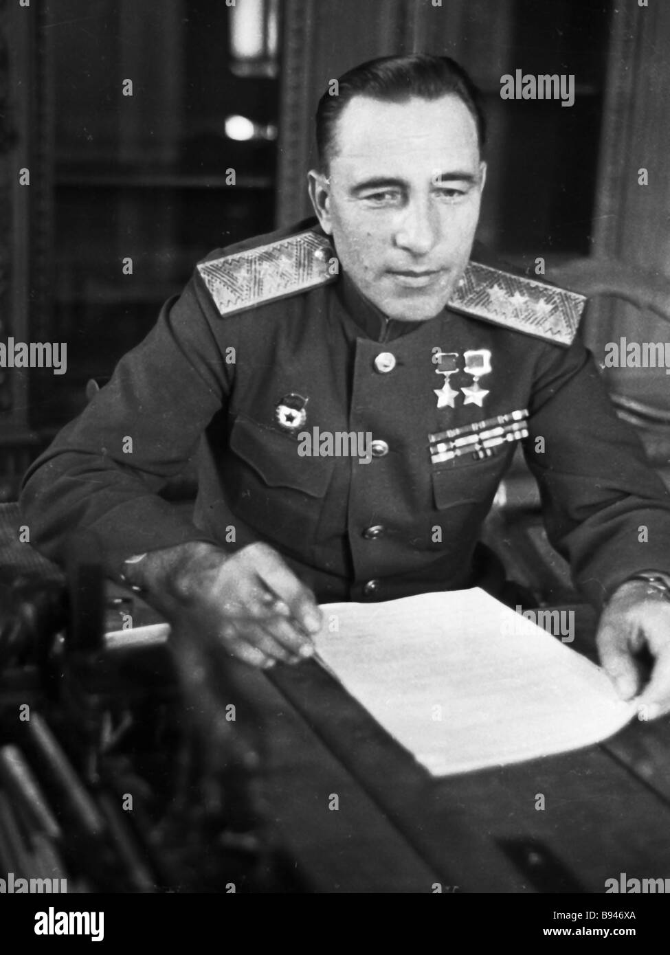 Colonel General Mikhail Katukov Stock Photo, Royalty Free Image ...
