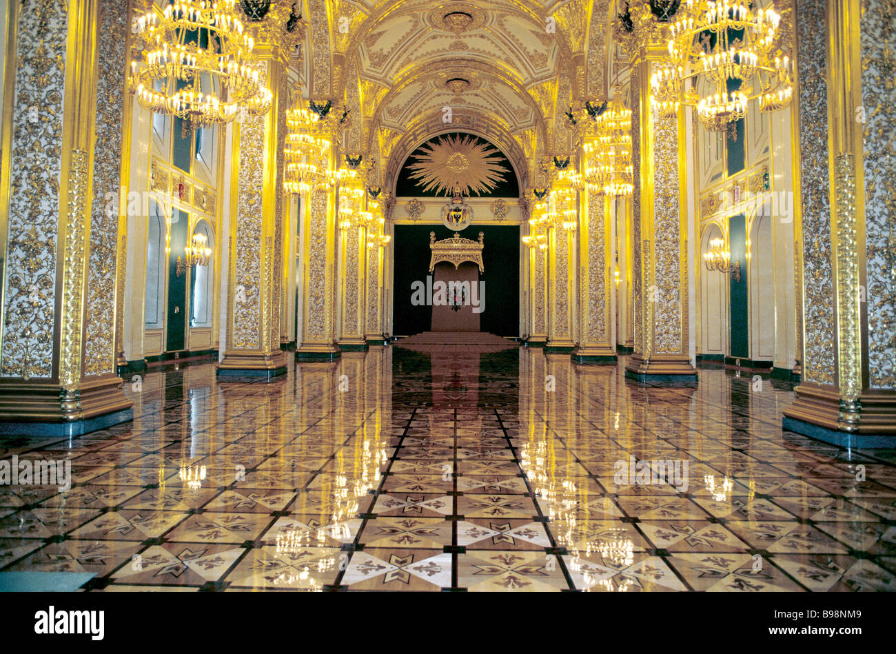 Moscow s Kremlin The St Andrew Hall of the Grand Kremlin Palace Stock