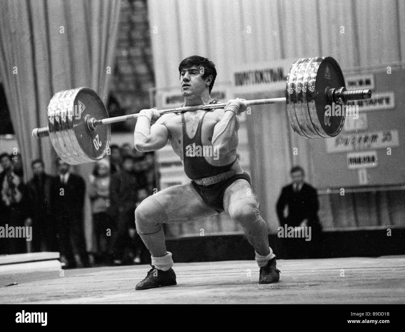 David Rigert many time European and world weightlifting champion Stock