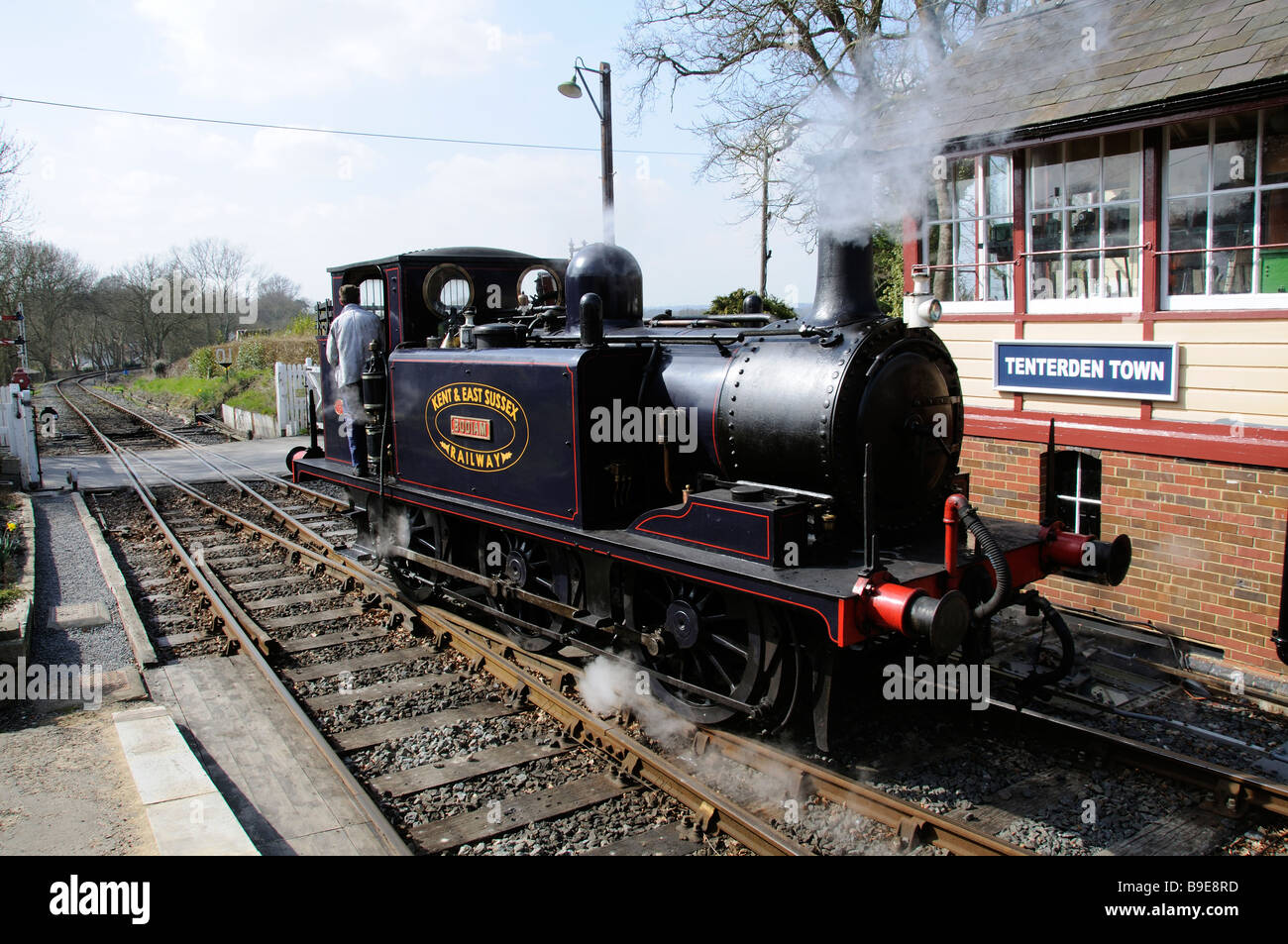 Kent East Sussex Railway a steam tank named Bodiam Stock