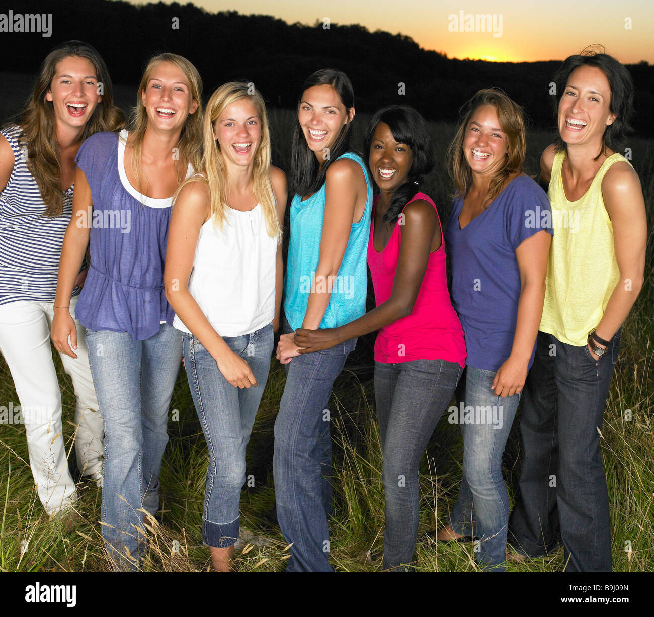 Group Of Girlfriends Laughing In A Field Stock Photo 23137681 Alamy Group Of Girlfriends Laughing In A Field Stock Photo 23137681 Alamy
