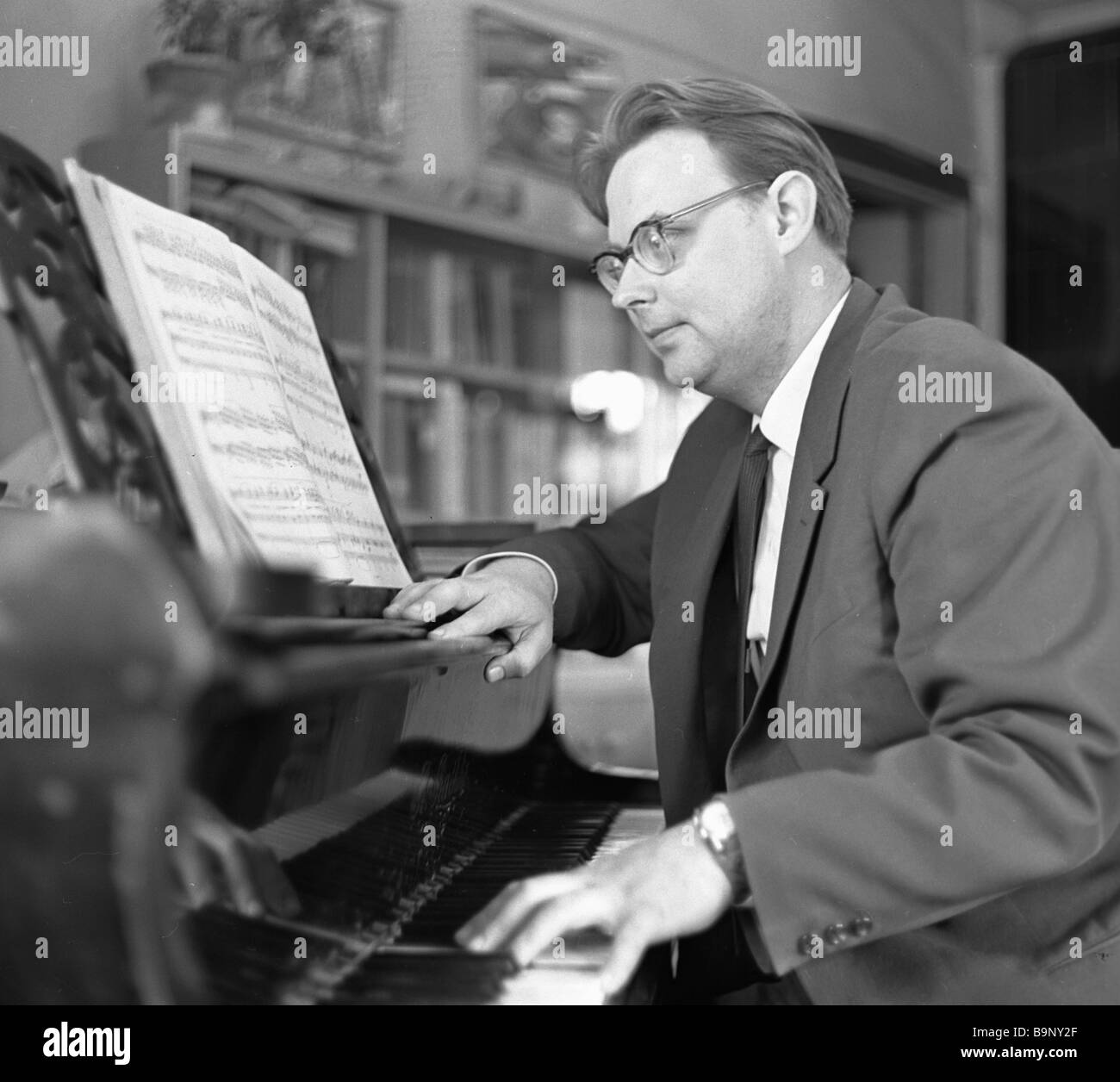 Famed Estonian composer Eino Tamberg Stock Photo, Royalty Free Image