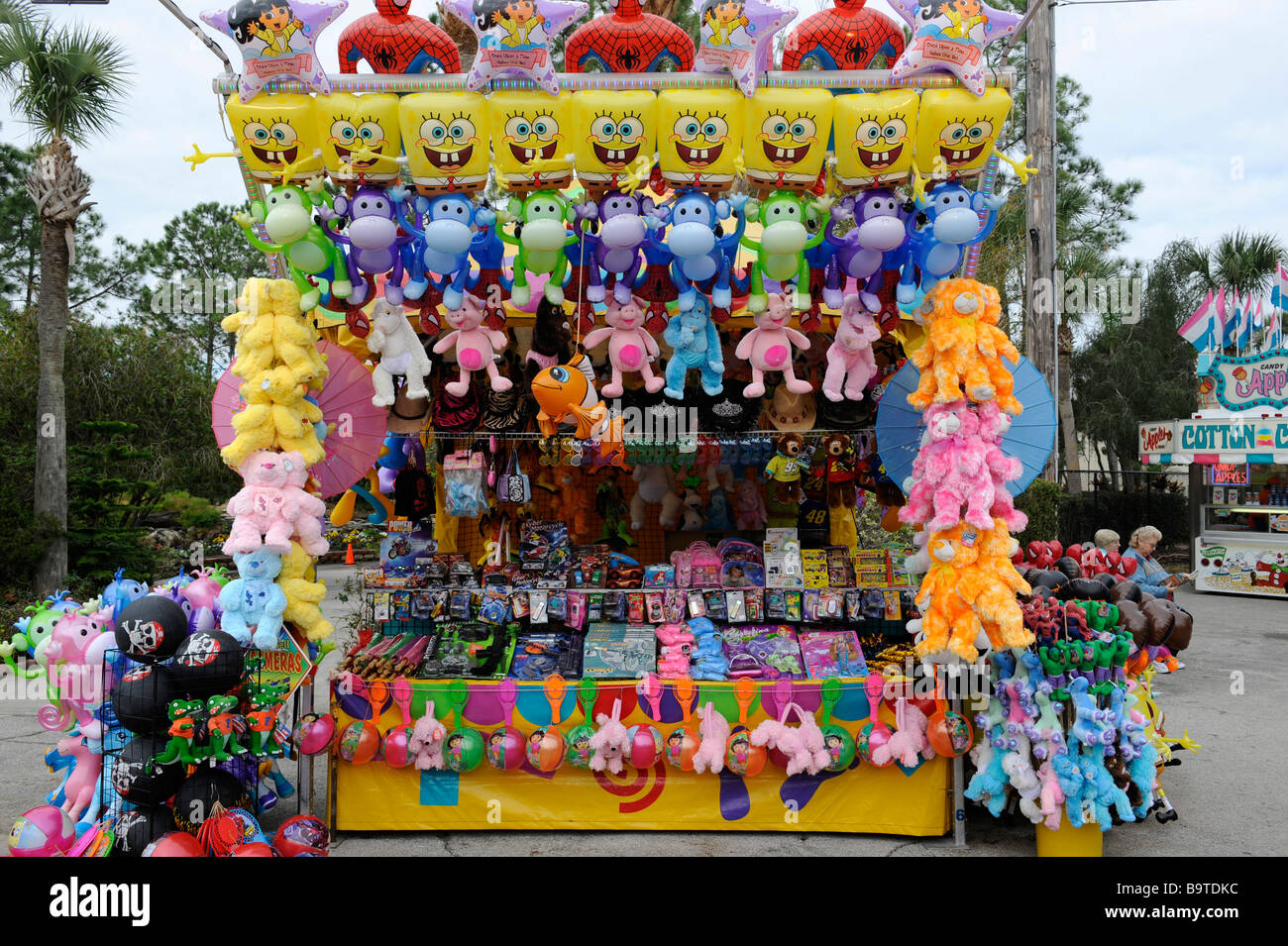 Colorful toys and souvenirs on display at Florida State Fair Tampa