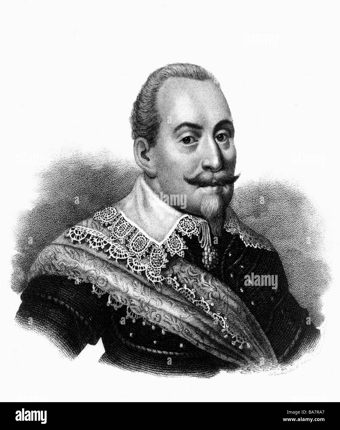 Gustavus Adolphus, 19.12.1594 16.11.1632, King of Sweden Stock Photo