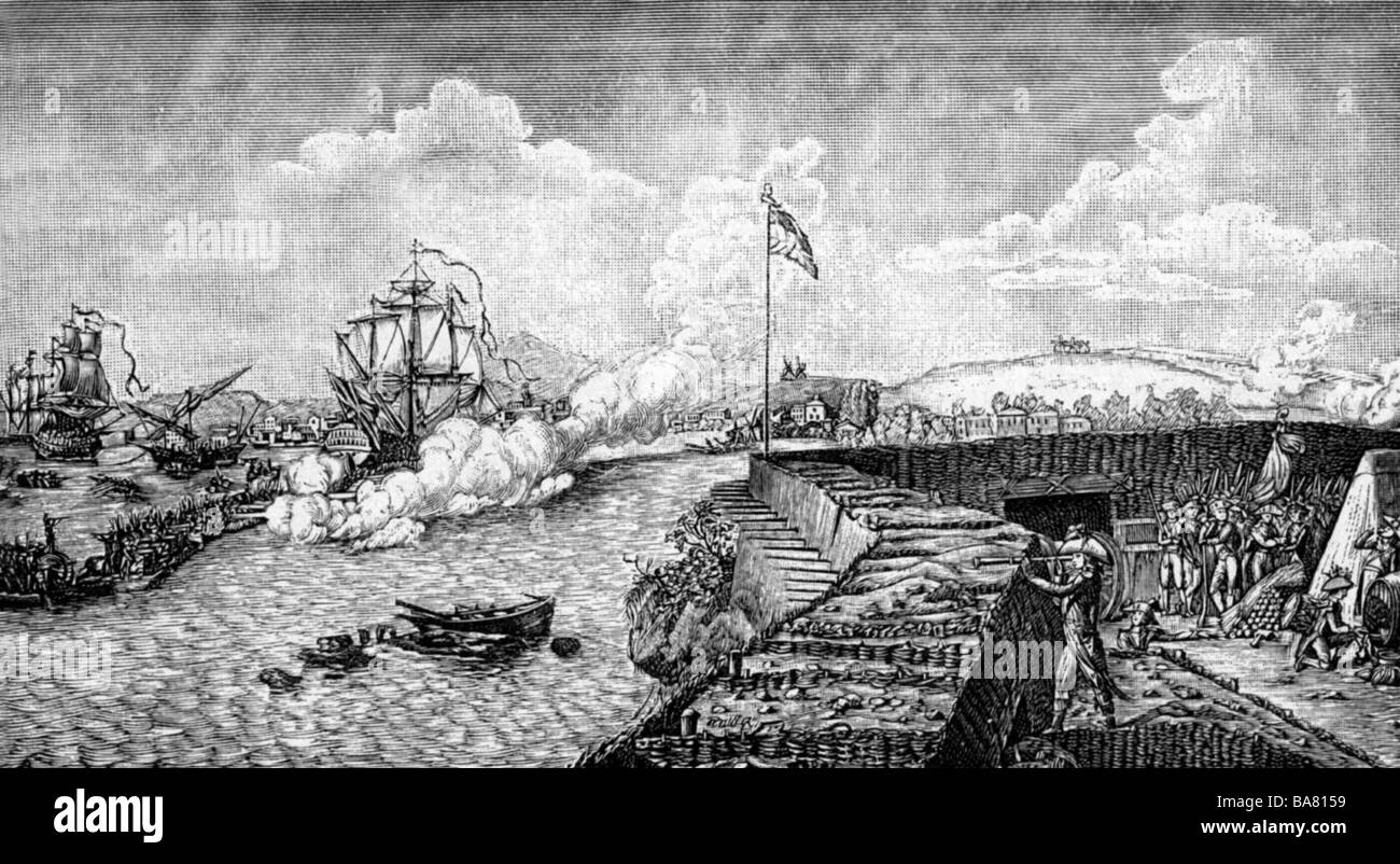 events, War of the First Coalition 1792 1797, Siege of Toulon Stock