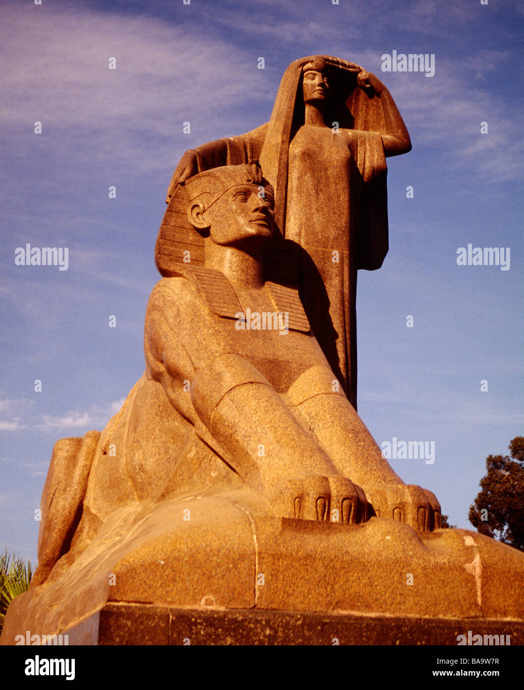 sculpture, "Egypt's Awakening" by Mahmoud Mukhtar (18911934), Cairo