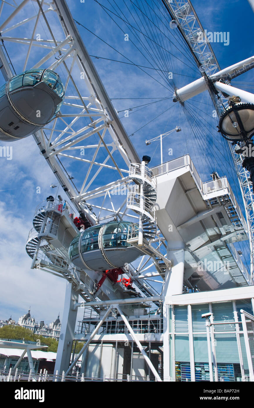 The South Bank London The Millennium Wheel Or London Eye Seen From