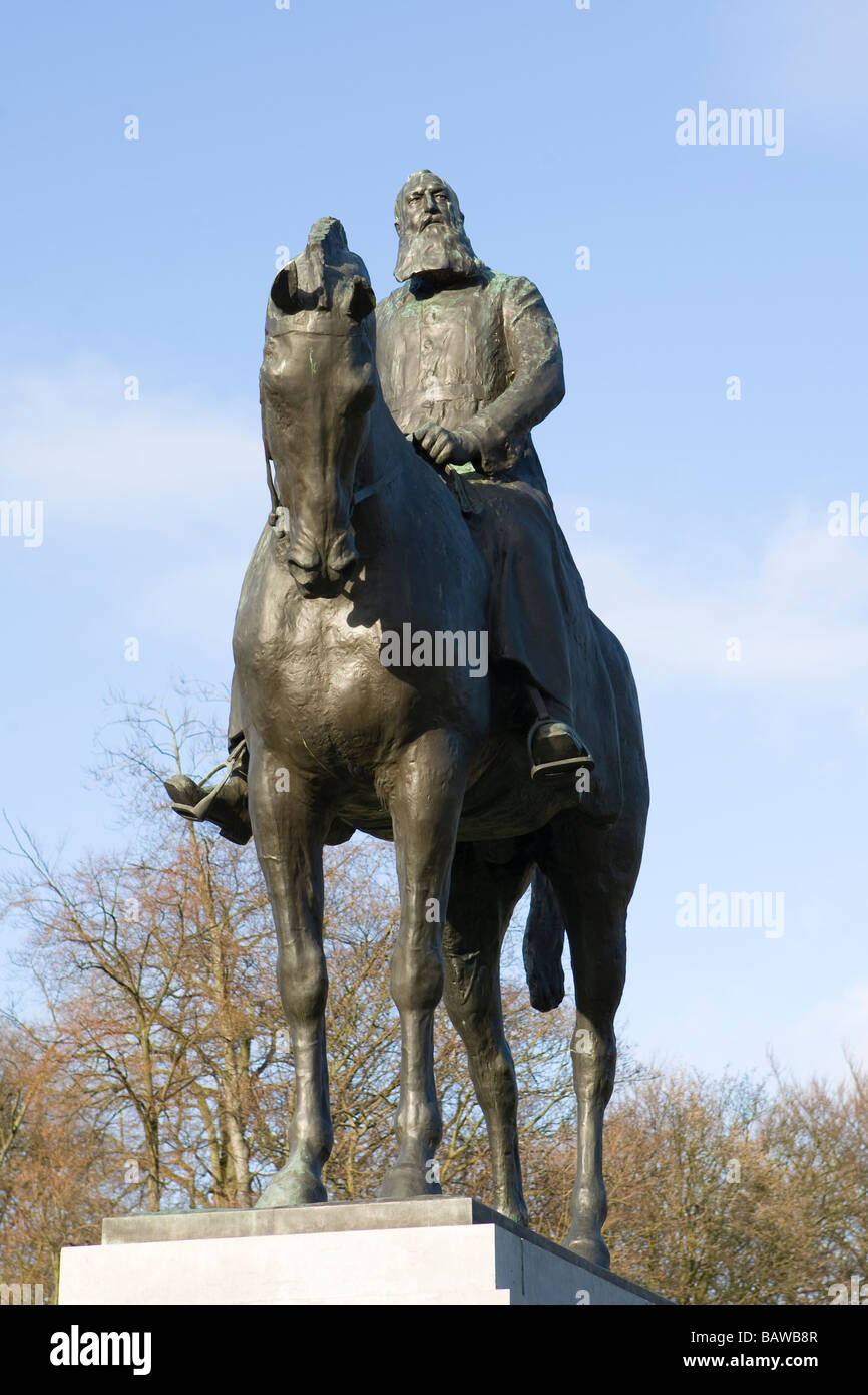 Statue of King Leopold II Brussels, Belgium Stock Photo, Royalty Free
