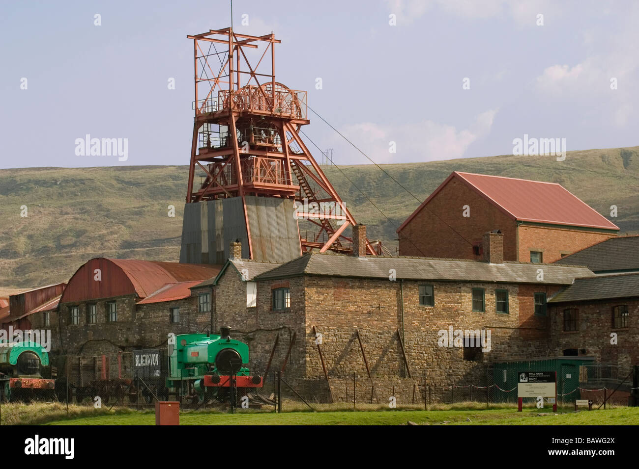 Wales Gwent Blaenavon The Big Pit, coal mine Stock Photo, Royalty Free