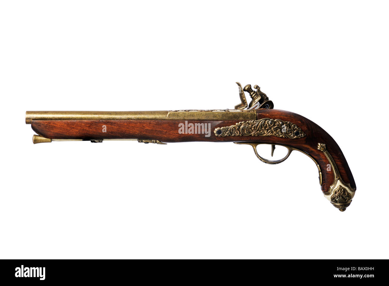 Vintage old musket hand gun Stock Photo 23928173 Alamy