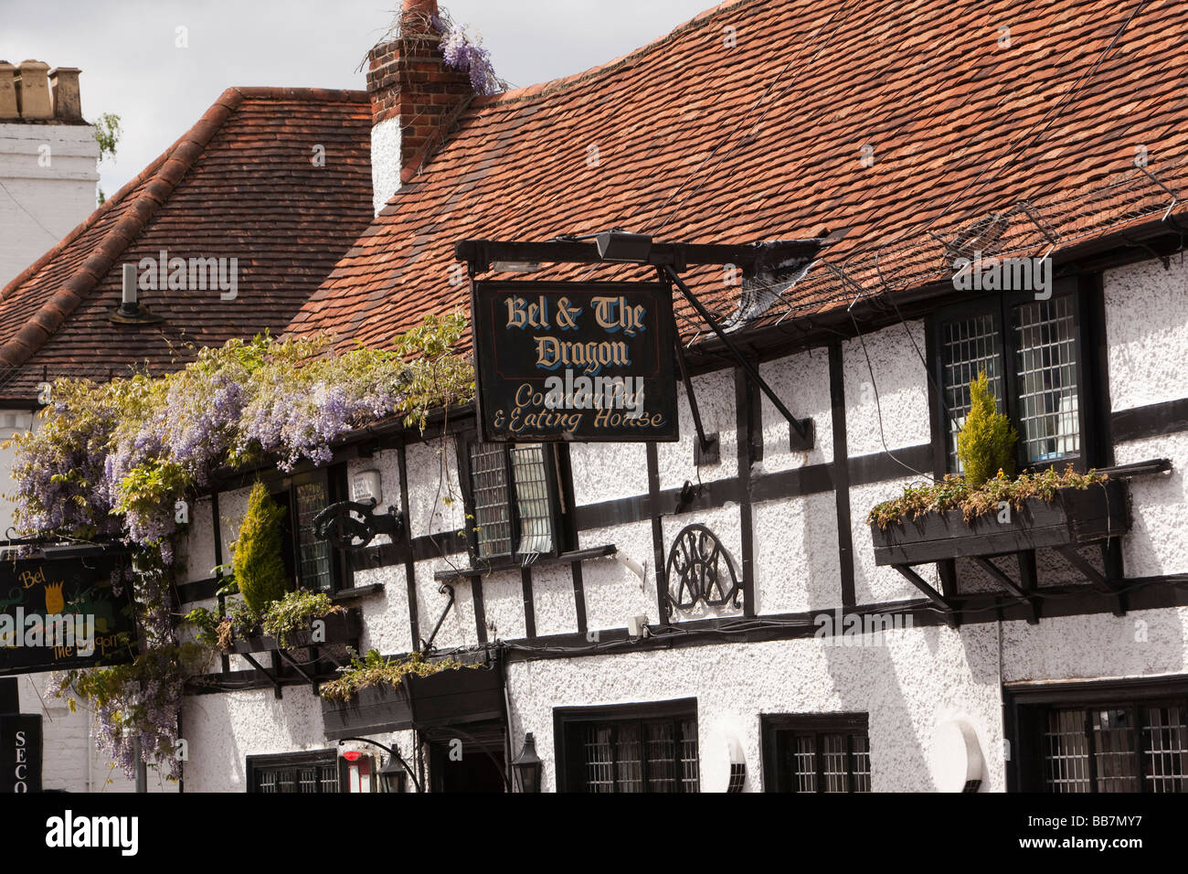 England Berkshire Cookham High Street Bel And The Dragon Pub One Of ...