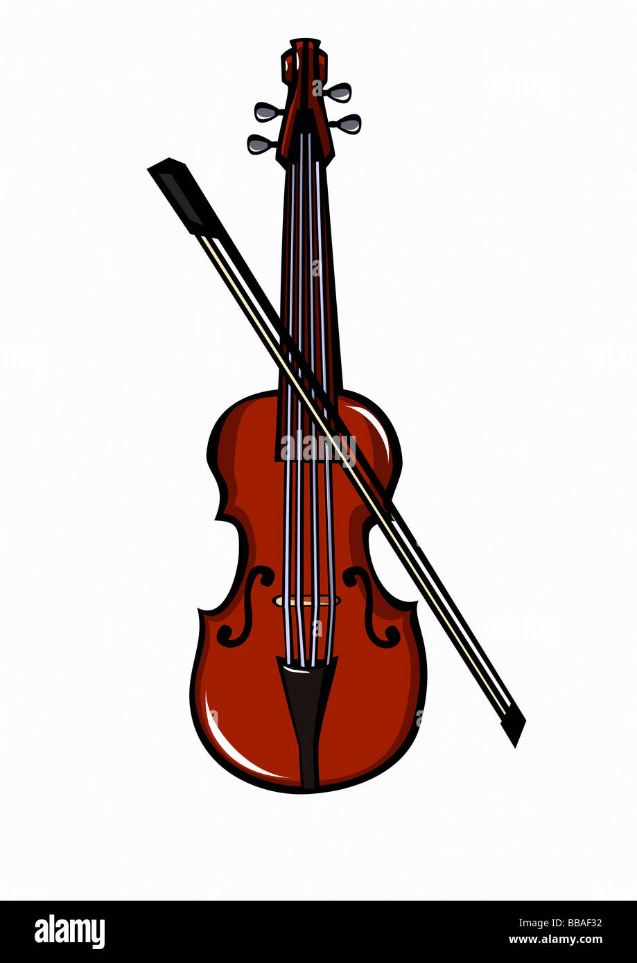 Cartoon Violin Cut Out Stock Images Pictures Alamy