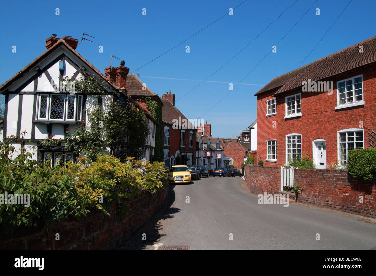 Claverley Village, Shropshire, England Stock Photo, Royalty Free Image