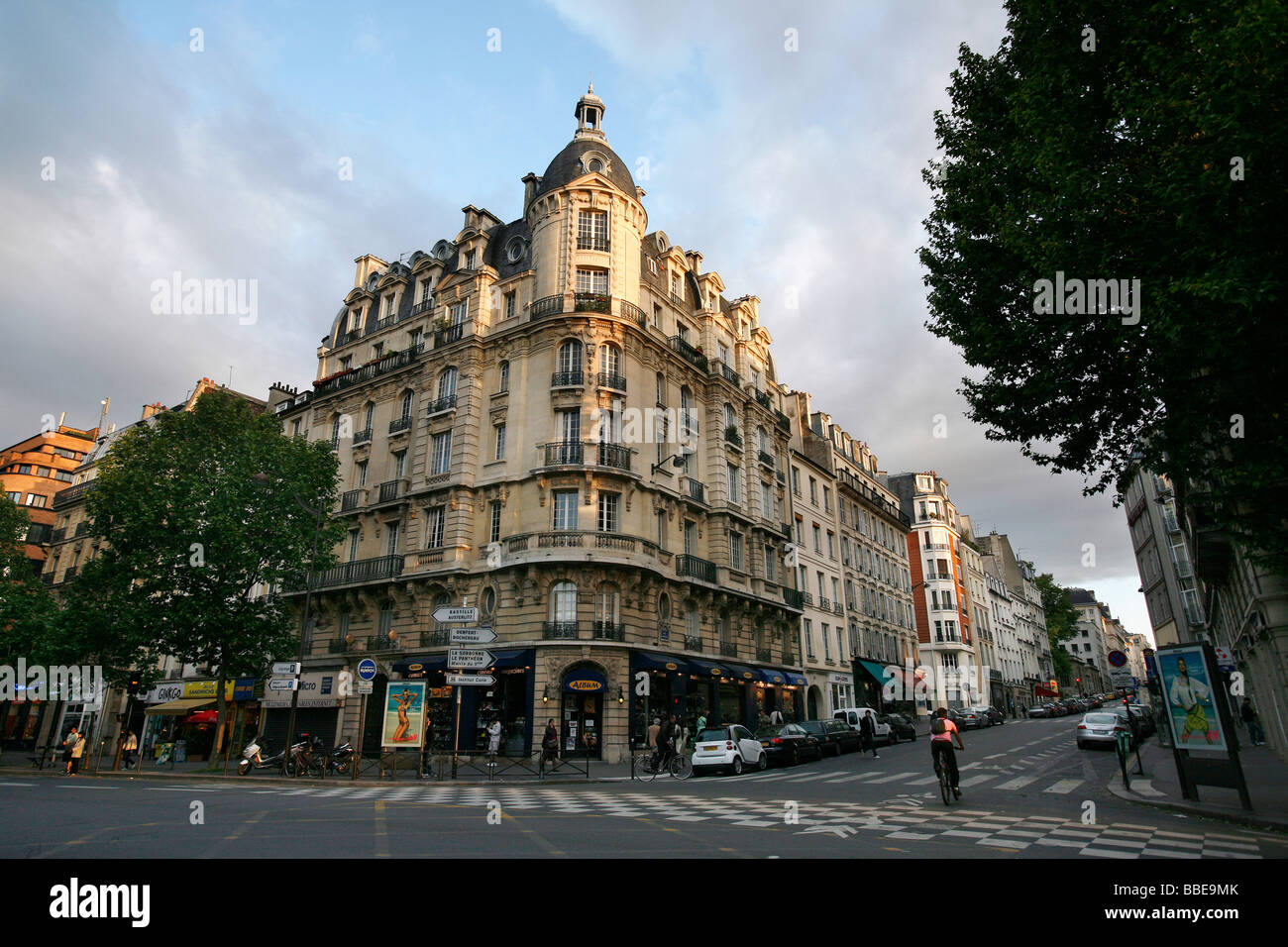 Boulevard SaintGermain, Paris, France Stock Photo, Royalty Free Image