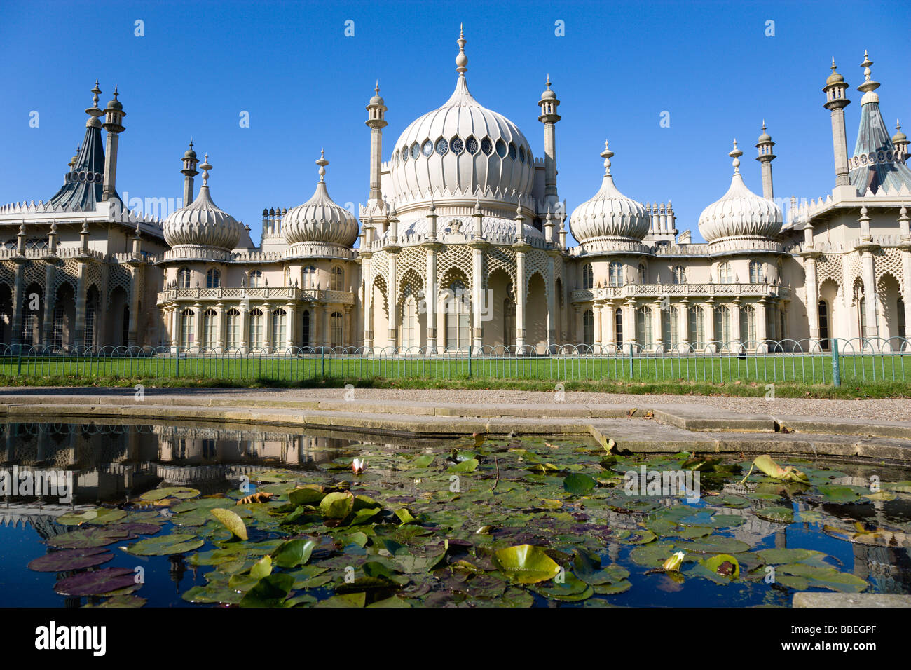ENGLAND East Sussex Brighton Onion domes of 19th Century Royal Stock Photo, Royalty Free Image