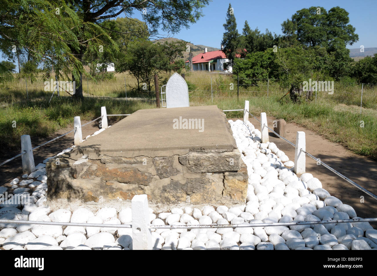 Grave at Rorkes Drift Anglo Zulu War 1879 Isandlwana Kwazulu Natal