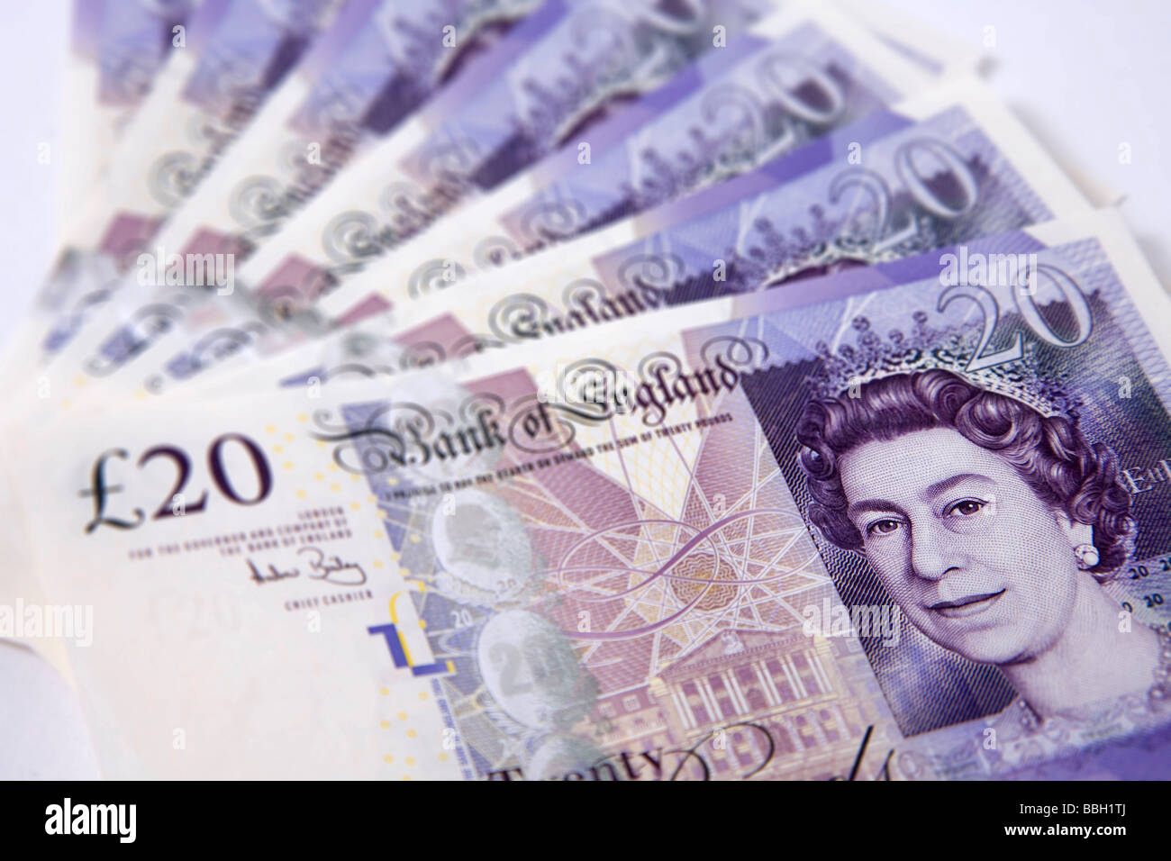  twenty Pounds Note twenty Pound Notes Money Sterling Currency Stock 