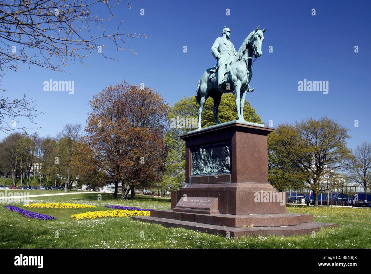 KaiserWilhelmDenkmal memorial, Kiel, SchleswigHolstein, Germany