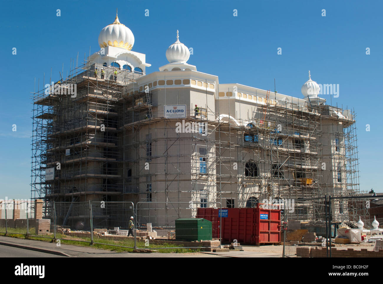 Gurdwara Sikh Temple under construction, Leamington Spa Stock Photo