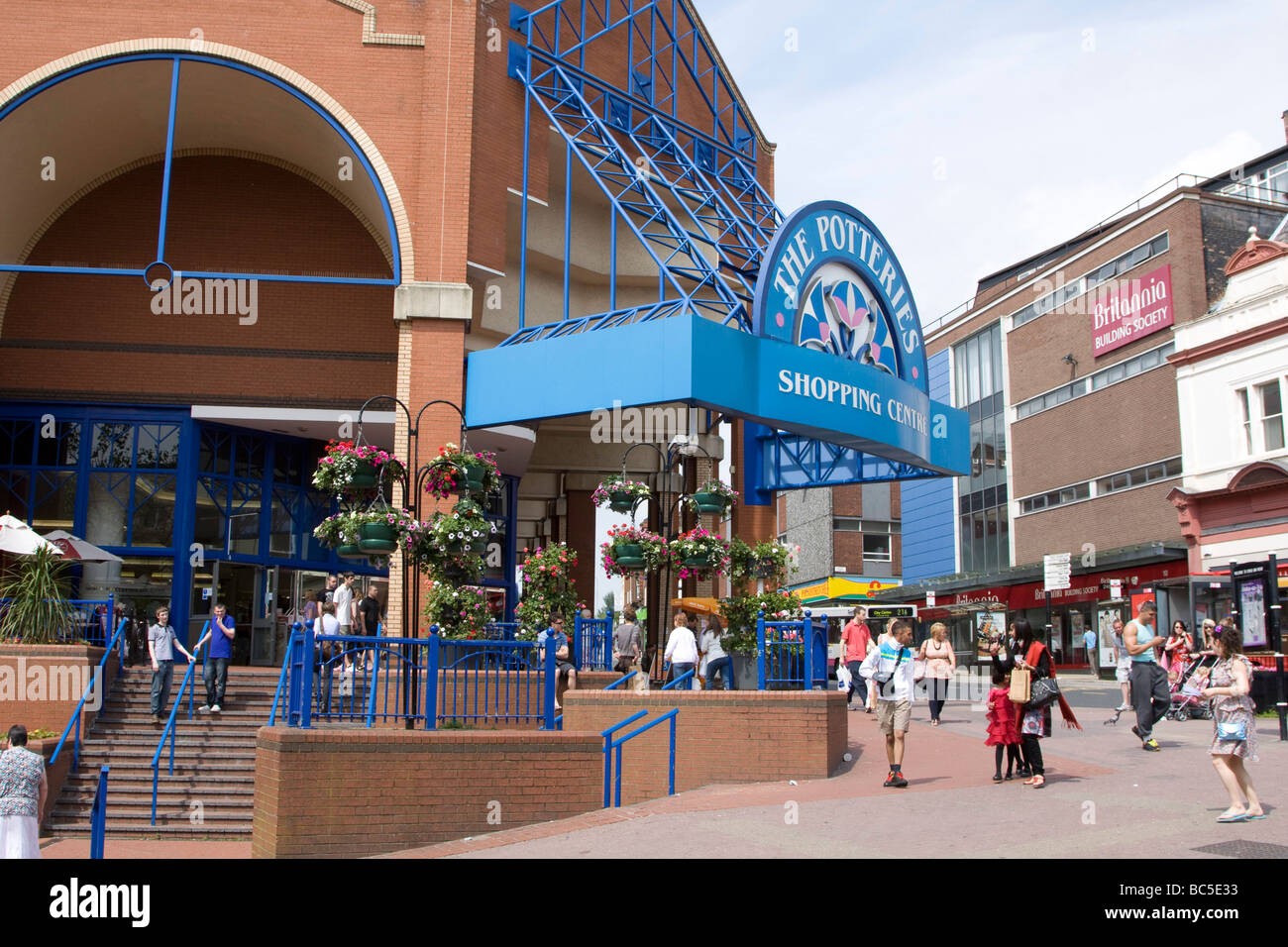StokeonTrent town centre staffordshire england uk gb Stock Photo, Royalty Free Image 24707063