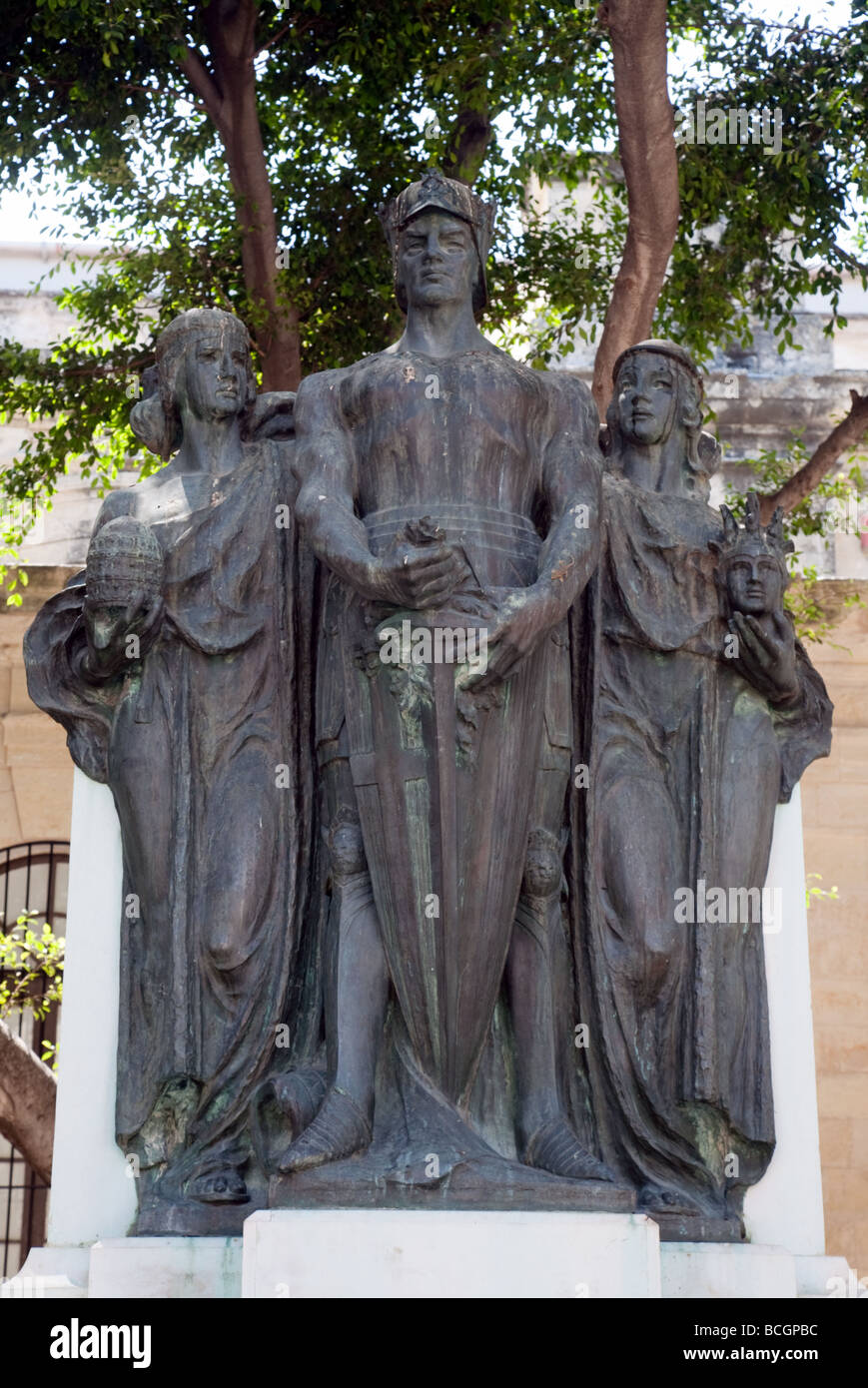 The Great Siege Monument, Republic St, Valletta, Malta Stock Photo ...