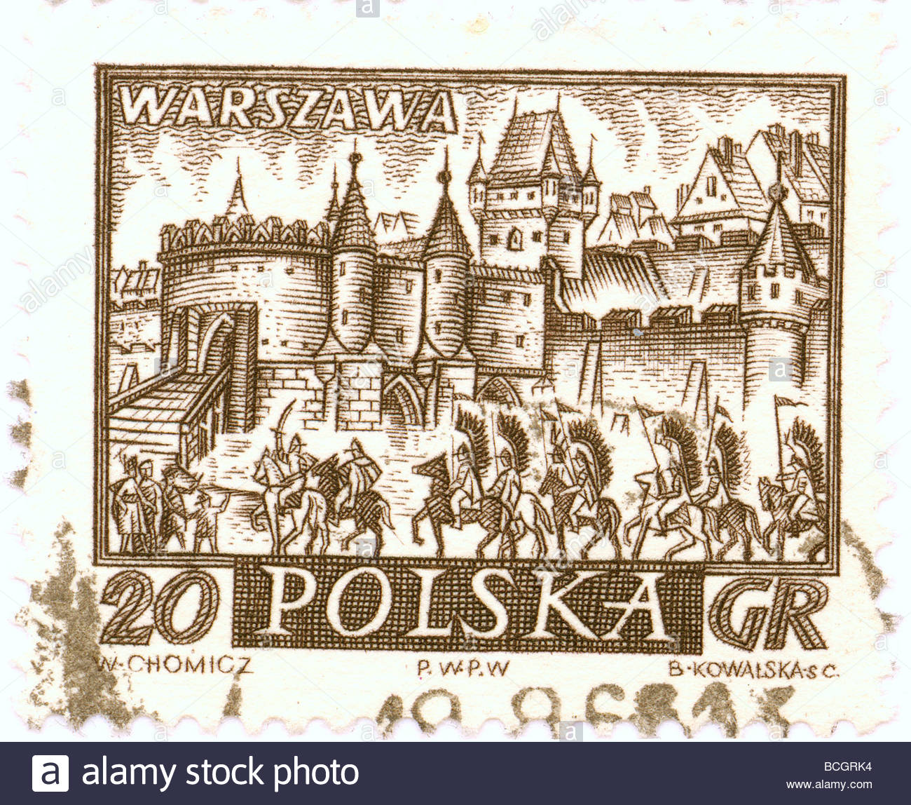 Collection of Polish stamps Stock Photo, Royalty Free Image 24956040
