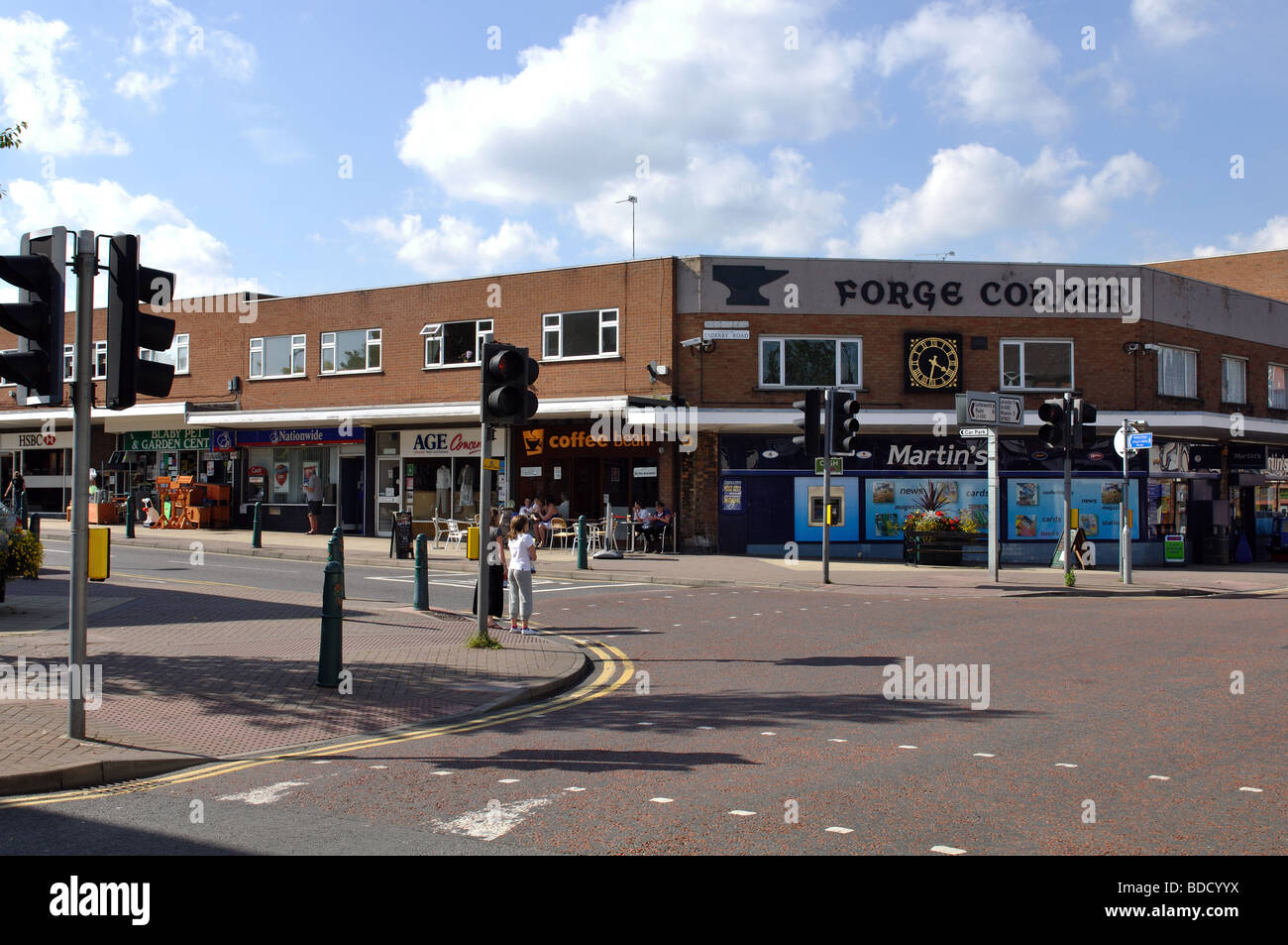 Corner, Blaby, Leicestershire, England, UK Stock Photo, Royalty