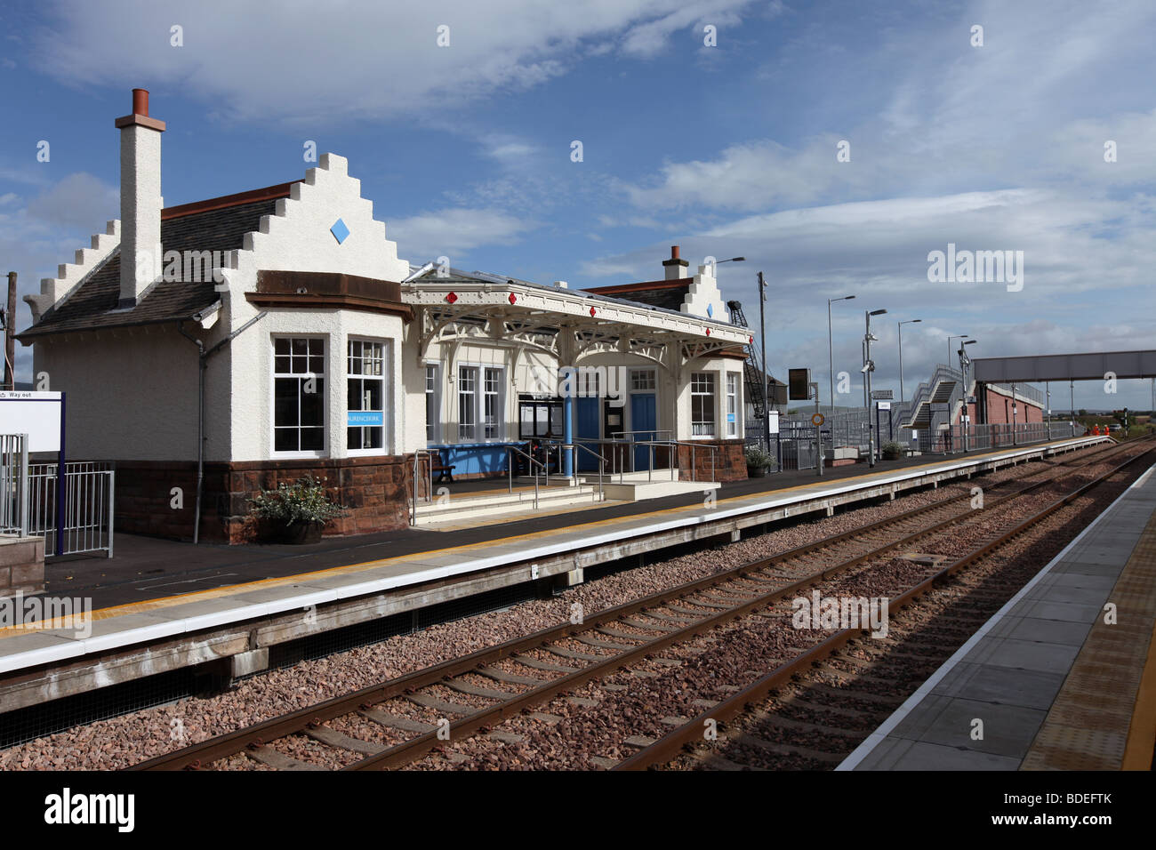 Newly revamped Railway Station in Laurencekirk, Aberdeenshire Stock