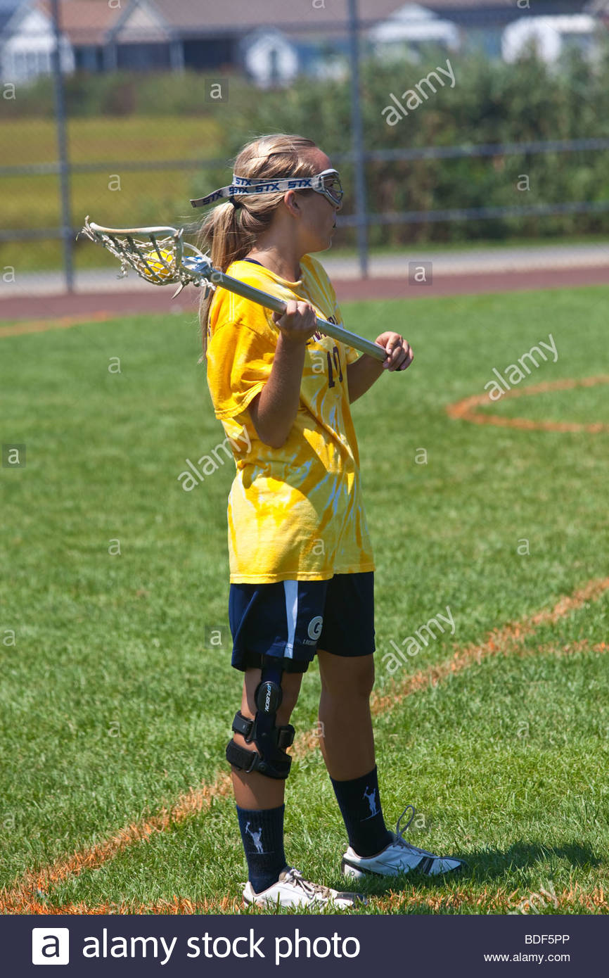 Lacrosse Players During A Game Stock Photo, Royalty Free ...