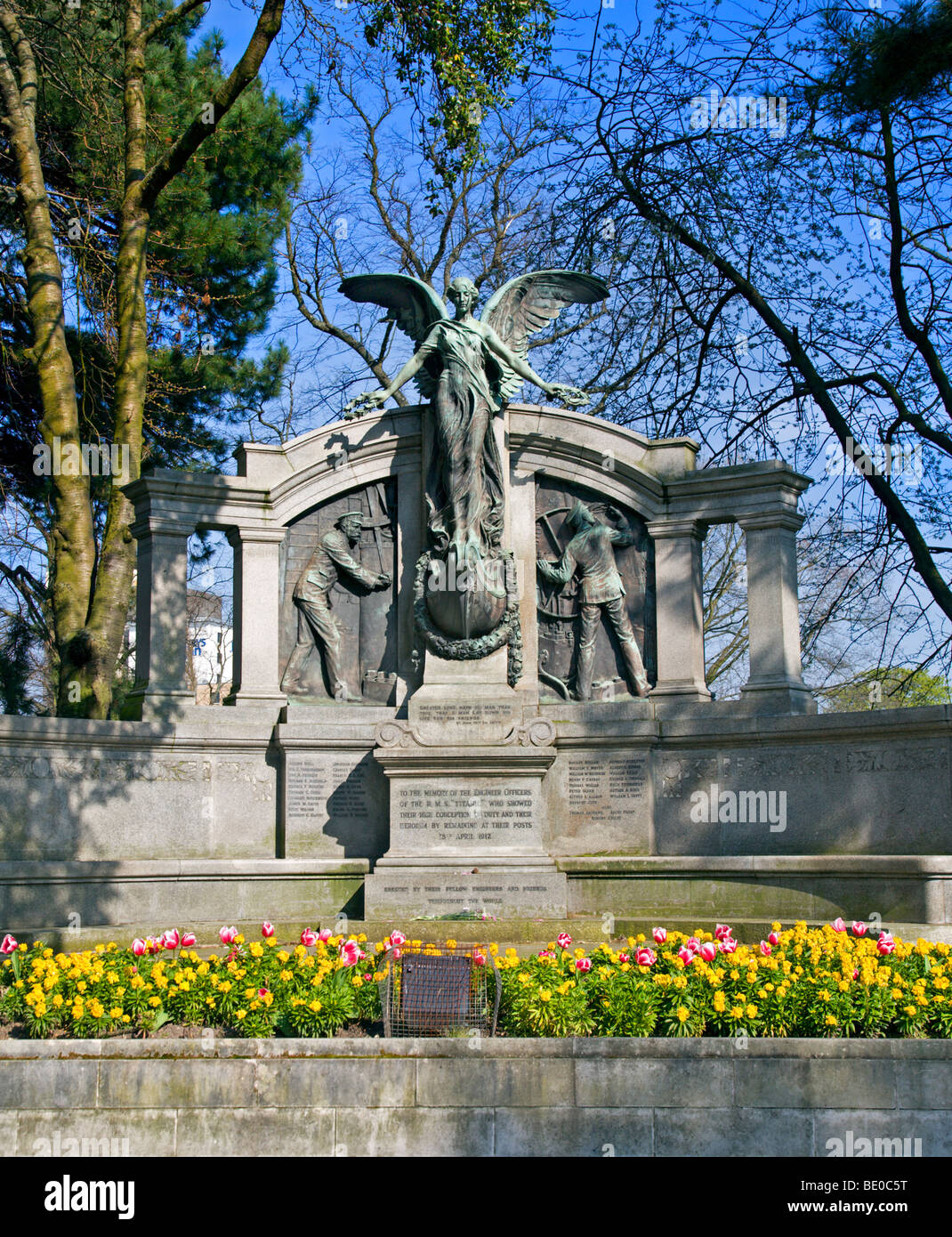 Titanic Engineers Memorial, Southampton, Hampshire, England Stock Photo