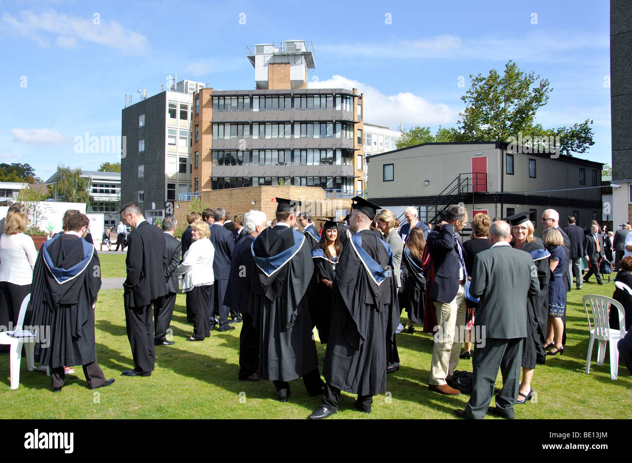 University graduates at graduation ceremony, Oxford Brookes Stock Photo
